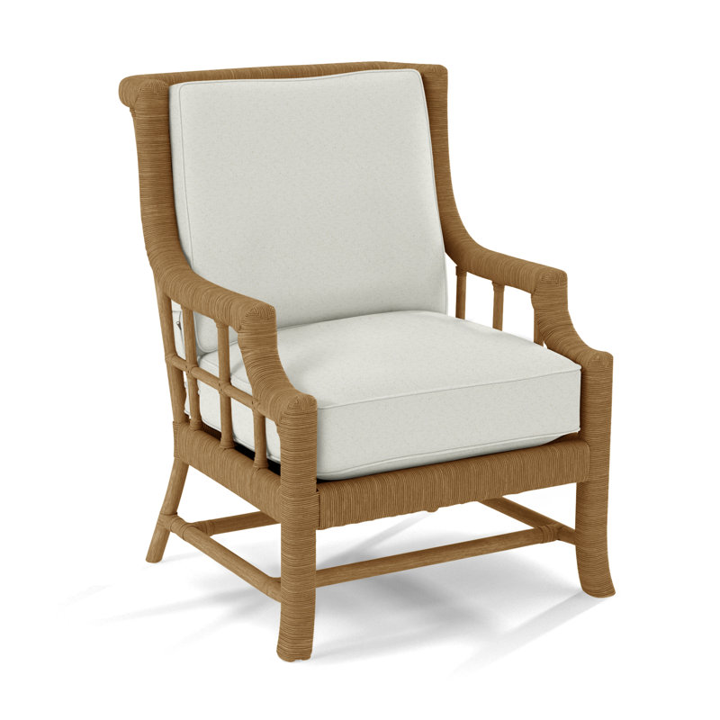 Fauteuil Lafayette, Miel, Chenille rose / velours uni; 0809-14