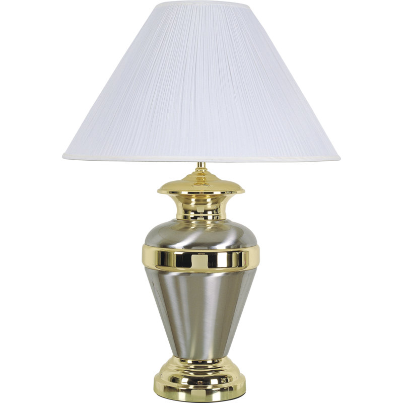 Lampe de table 32 po Whitacre, Argenté/doré