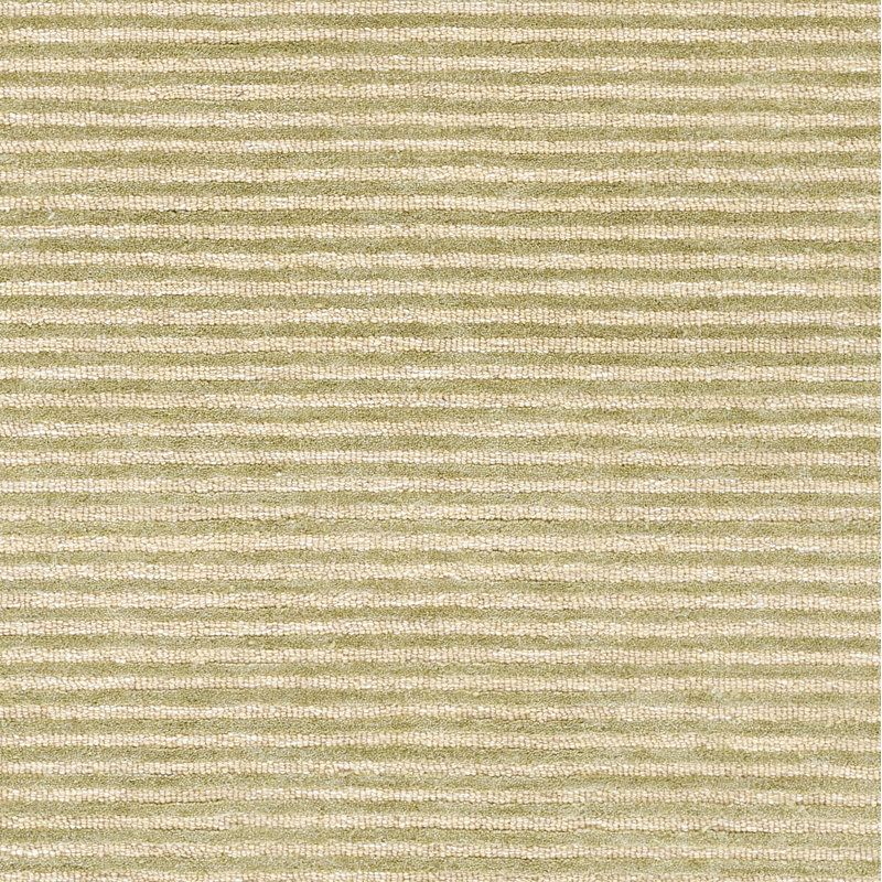 Tapis Philip en laine rayée verte tuftée à la main, 69 cm x 244 cm (2 pi 3 po x 8 pi), Tapis de couloir 2 pi 3 po x 8 pi