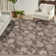 Rectangle Petroni Floral Polypropylene Indoor/Outdoor Area Rug in Brown/White