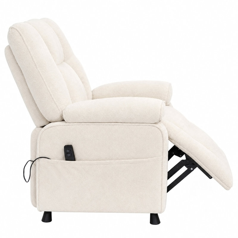 Fauteuil inclinable électrique Basic, Chenille beige