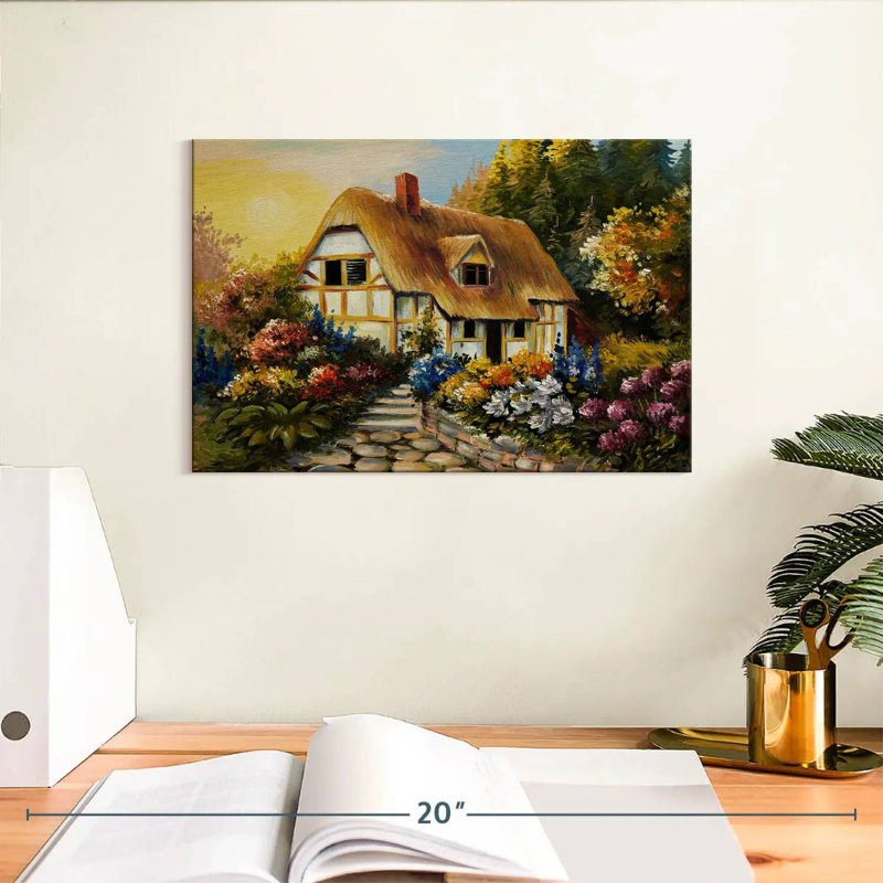 Paysage de maison de fée Lilie, H 8 po x l 12 po