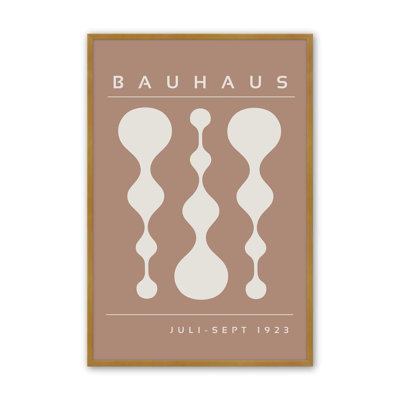 Affiche brune rétro Bauhaus II