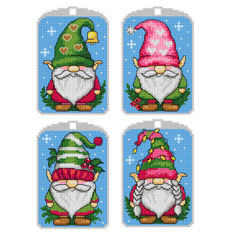 Counted Cross-Stitch Kit Christmas Gnomes 212CS