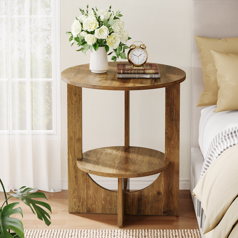 Pedestal End Table
