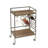 Berklee 6 - Bottle Solid Wood Wine Bottle & Glass Rack in Brown