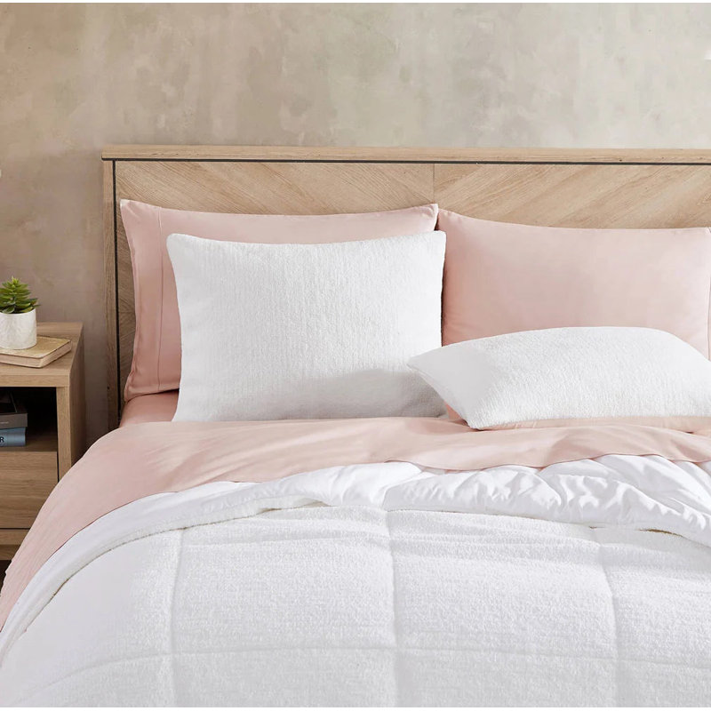 Snug Sham Set, Standard, Clear White