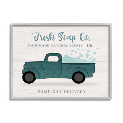 " Fresh Soap Co. Vintage Green Truck Bath Bubbles " by Natalie Carpentieri