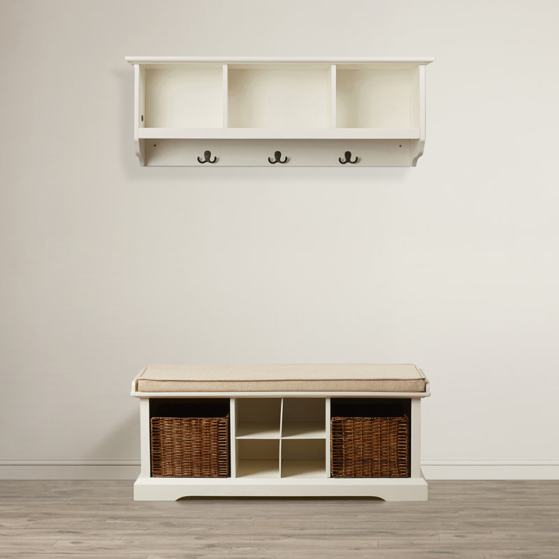 Agora Linen Upholstered Bench, White