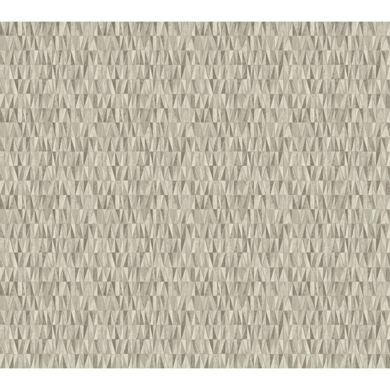 Papier peint géométrique Candice Olson, Brun clair
