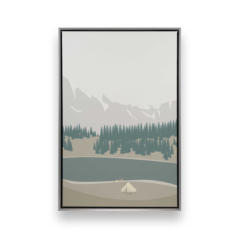 LEJR par Swen, reproduction d'art sur toile, Argent argent, Impression encadrée sans passe-partout, H 18 po x l 12 po