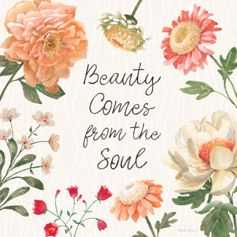 Impression de fleurs sur toile par Beth Grove, H 12 po x l 12 po