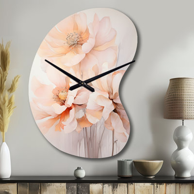 Horloge murale asymétrique en métal Dariah