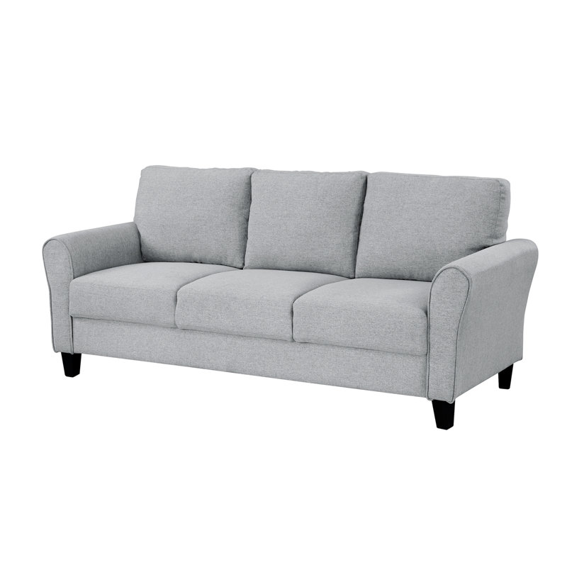 Canapé Ridhan 1 pièce Ridhan, Tissu gris foncé