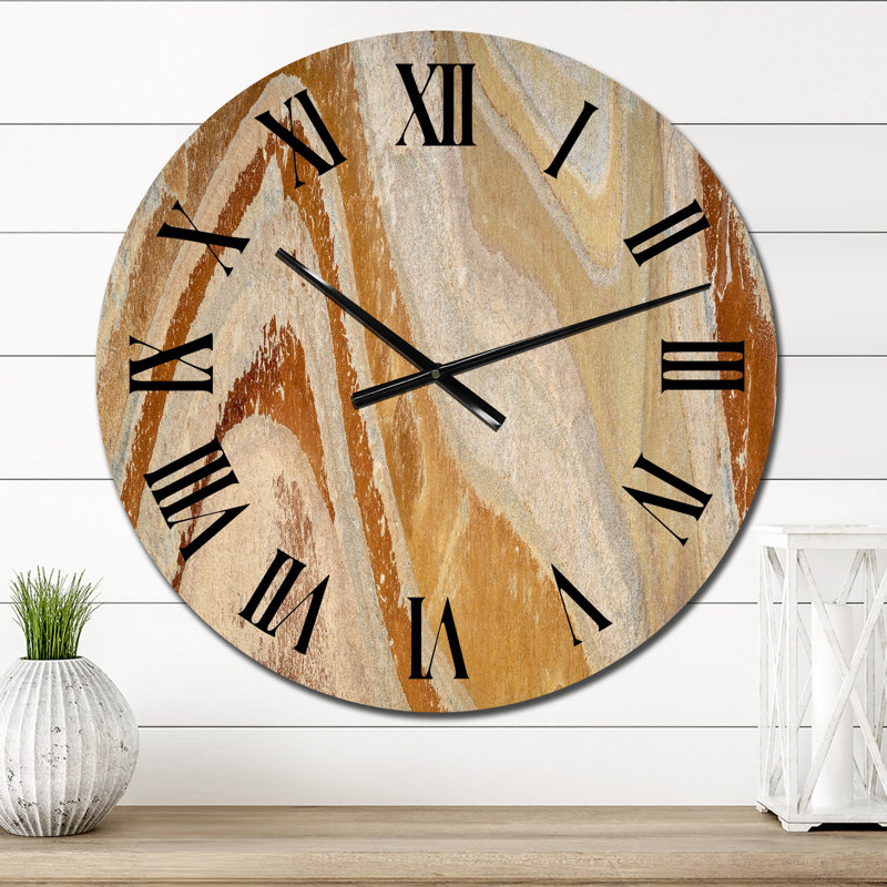 Horloge murale colorée en ardoise colorée, Surdimensionné