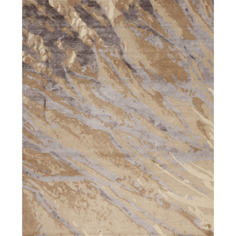 Element Wool & Silk One-of-a-Kind 8.0 X 10.0 Hand Knotted Area Rug