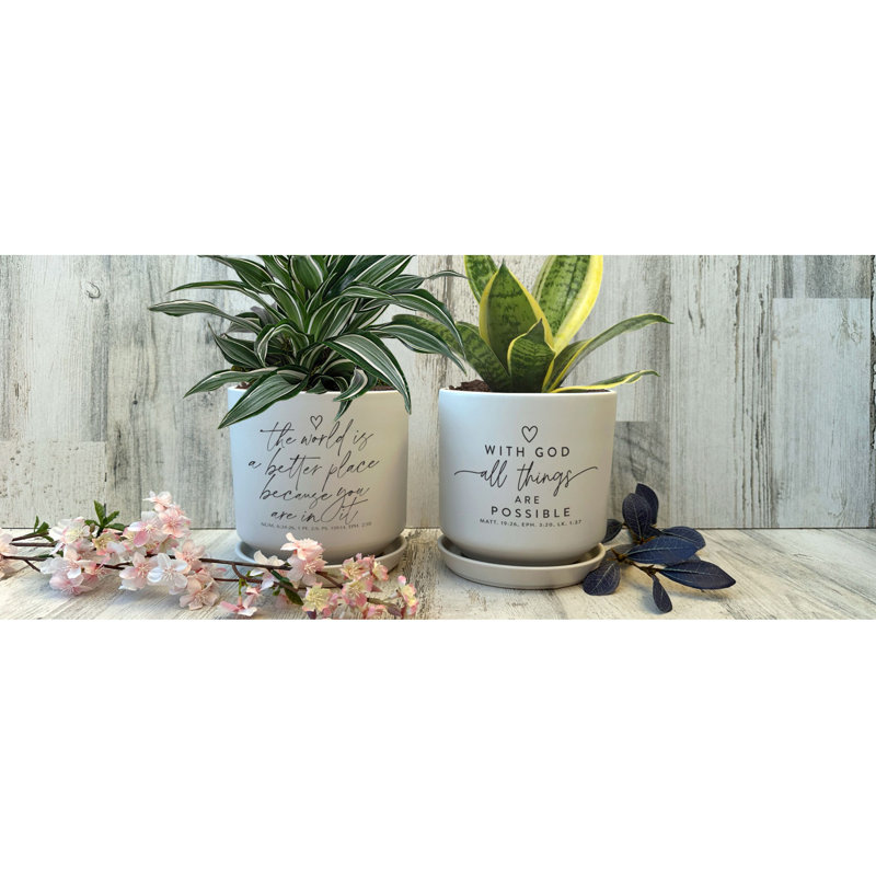 Planter With God All Things Are Possible
