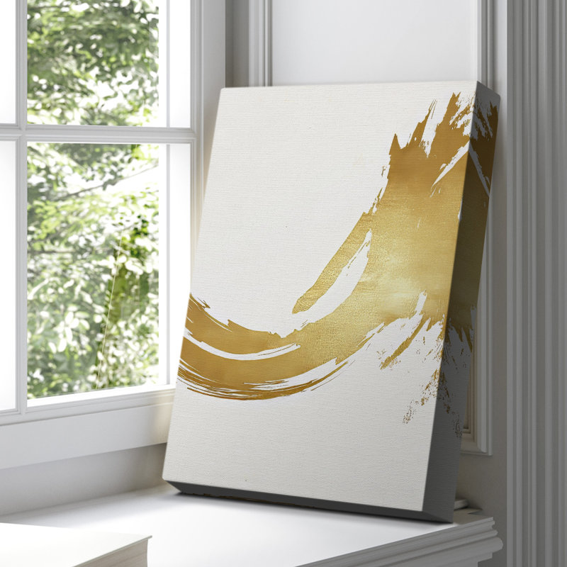 Toile tendue avec châssis abstrait de la CCIVI - Prêt à être accroché, H 18 po x l 12 po
