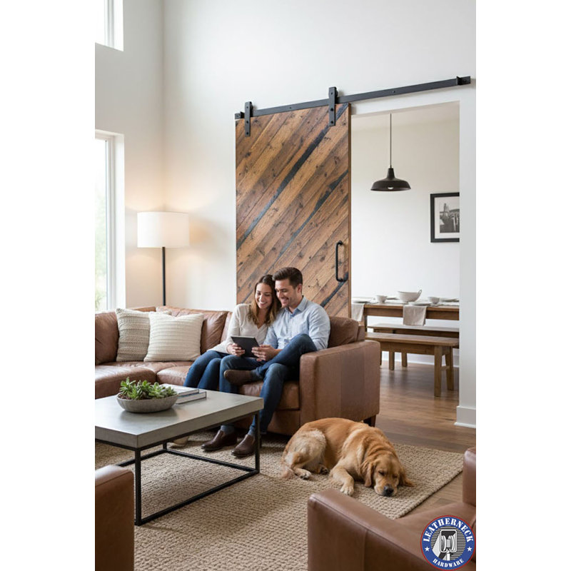 Ensemble de quincaillerie pour porte de grange standard plate, 84 po, Sou neuf