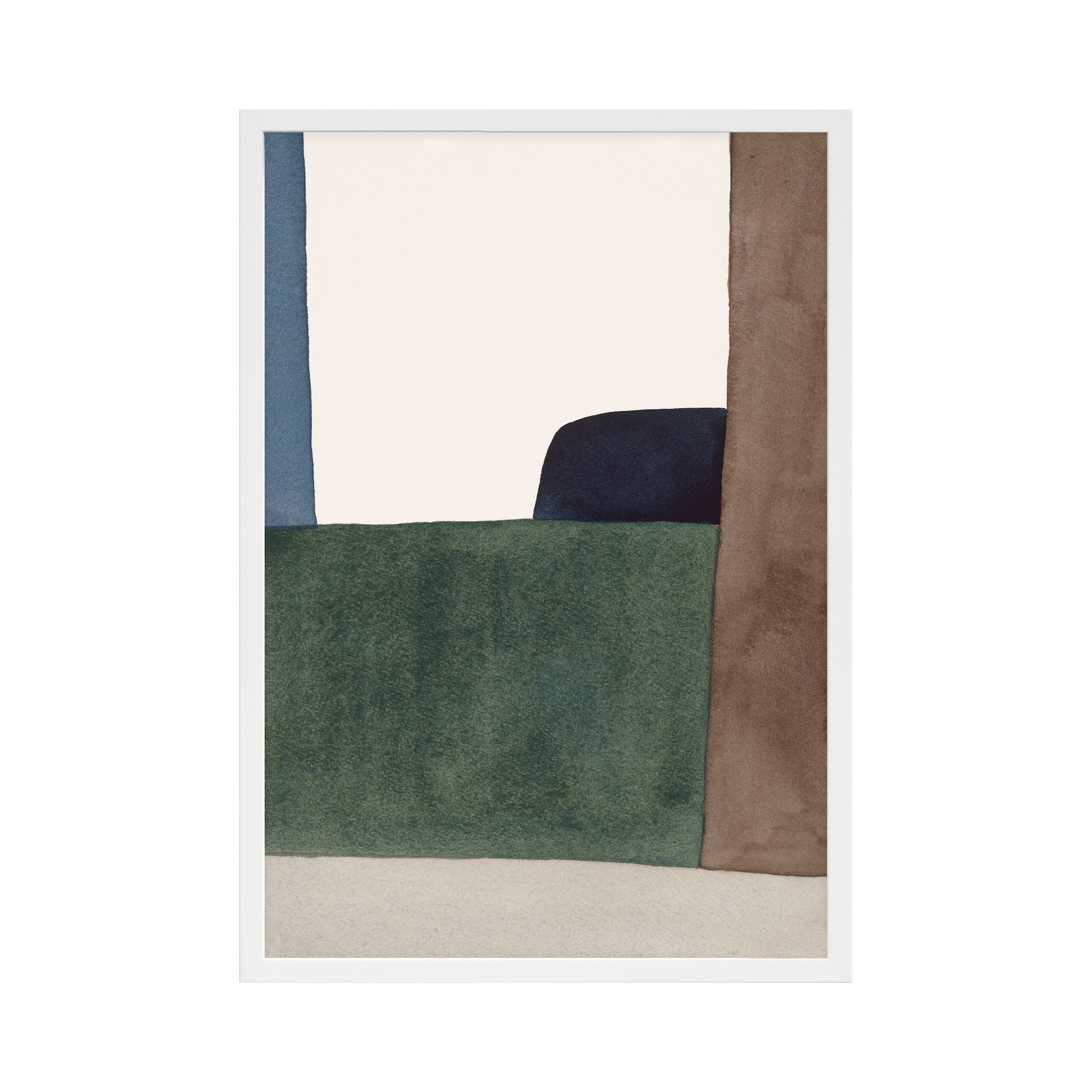 Distant Forest by Julia Balfour, White, 21" W x 30" H