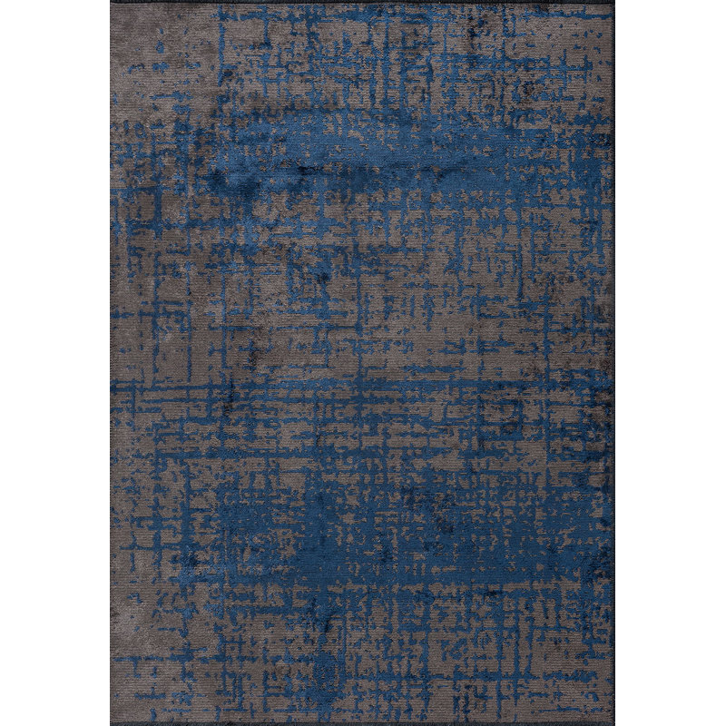 Rapture Gray/Blue Abstract Luxury Area Rug, Rectangle 7'10" x 11'2"