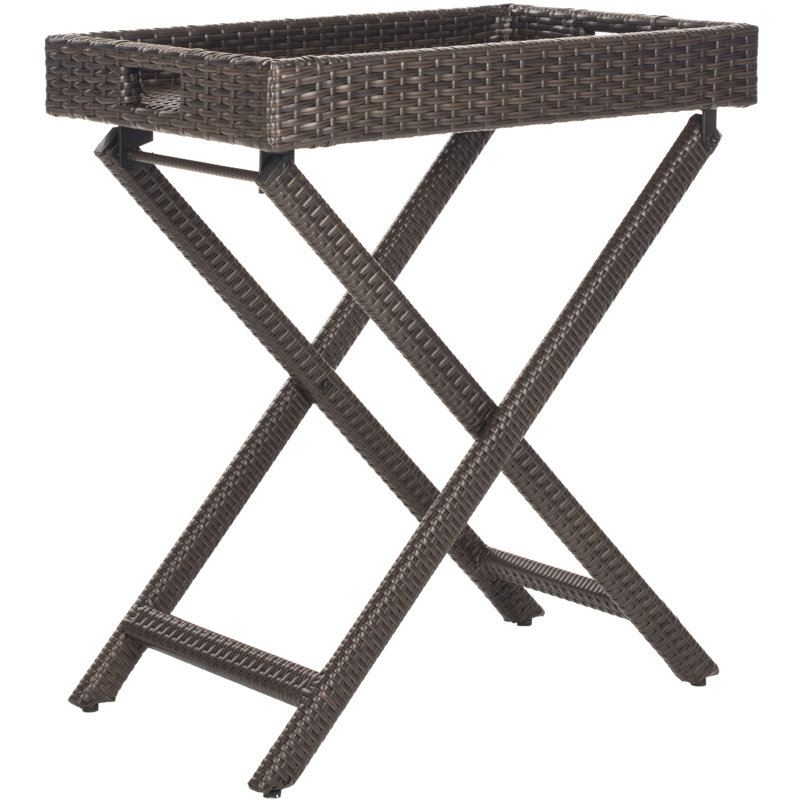 Faribault Tray Top End Table, Brown