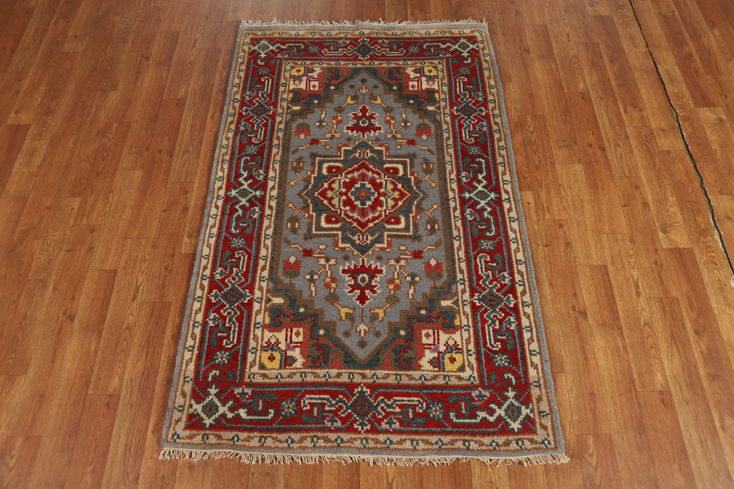 Wildon Home® Geometric Wool Traditional Indian Rug 3x5 | Wayfair