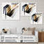 «Black and Gold Cubic Expression II», impression sur toile-889084119-889084120