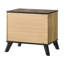 Table de chevet 2 tiroirs Pin naturel