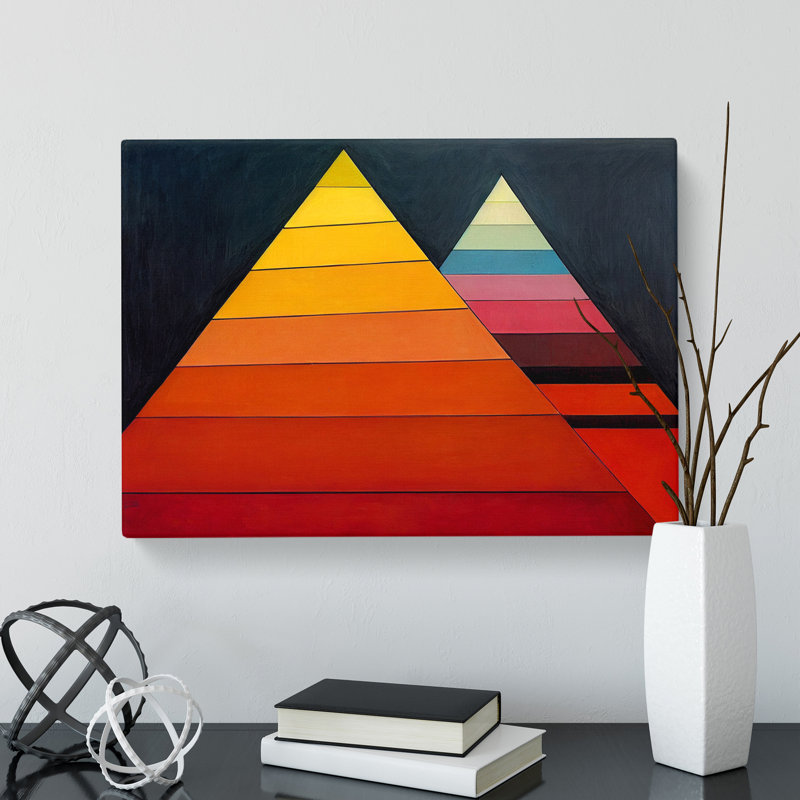 Geometric Pyramids Vol.3 Abstract - Wrapped Canvas, 50cm H x 76cm W x 3cm D