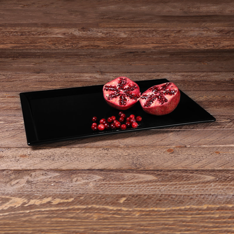 Elite Global Solutions Melamine Tray, Black