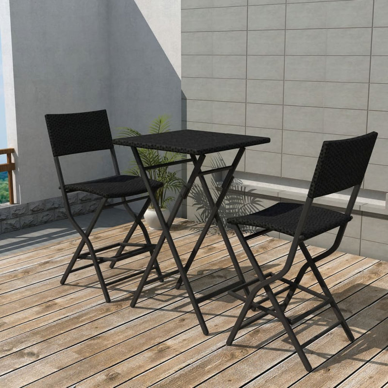2 - Person Dining Set, Black