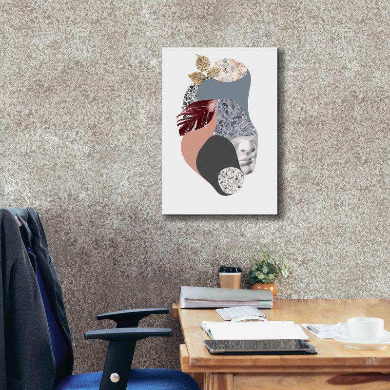 "Terazzo Amoebe 2" par Design Fabrikken sur toile, H 26 po x l 18 po x P 0,75 po