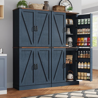 Garde-manger 71 po avec 12 tablettes de porte et 1 tablette réglable
