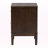 Prinpop Brown Finish 2-Drawer Nightstand With Metal Drawer Knob, 23.15" H X 18.47" W X 15.38" D