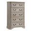 Commode de chambre à coucher à 5 tiroirs Theron Farmhouse, commode haute en bois, rangement pour garde-robe de chambre à coucher-1063068671