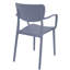 Chaise d'appoint empilable pour patio Farrah-977336507