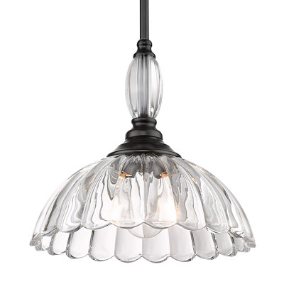 Luminaire suspendu en forme de dôme à 1 lumière Iberville