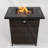 28inch Wicker Square Fire Pit Table