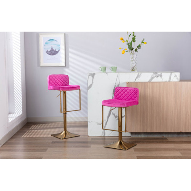Tabouret pivotant à hauteur réglable, Fuchsia