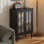 Console rectangulaire en bois massif noir
