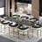 Joceline 78.74'' to 110.23” Extendable Rectangular Sintered Stone Dining Table For 10-12-1826591671