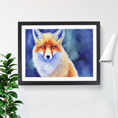 Fox Watercolour - Single Picture Frame Print