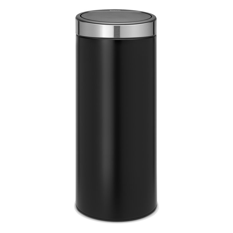 Brabantia 30 Litre Touch Bin, Matt Black