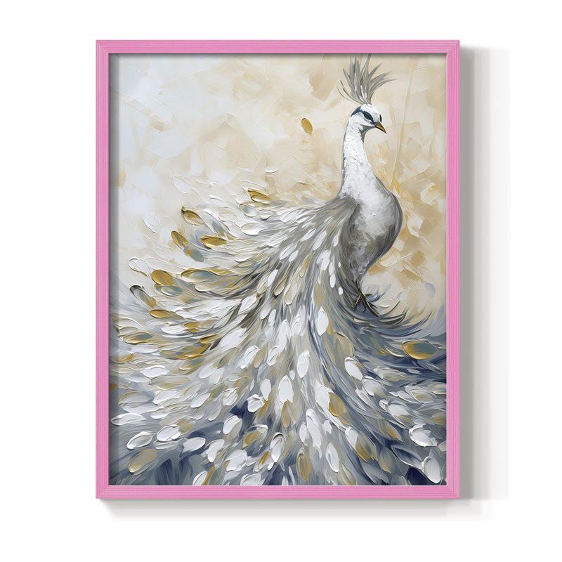 ANIMALS Series CCxxxix, reproduction encadrée - bois massif, H 21 po x l 17 po, Rose