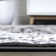Arignote Modern Persian Floral Cream/Gray/Black Rug