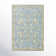 Tapis bleu à motif floral Berger