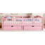 Lit plateforme simple rose TG-486083950