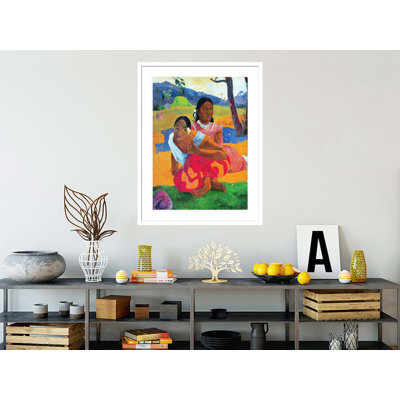 «Nafea Faaipoipo (When are you Getting Married?)» Par Paul Gauguin - Estampe numérique encadrée