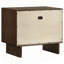 Table de chevet 2 tiroirs brun chaud